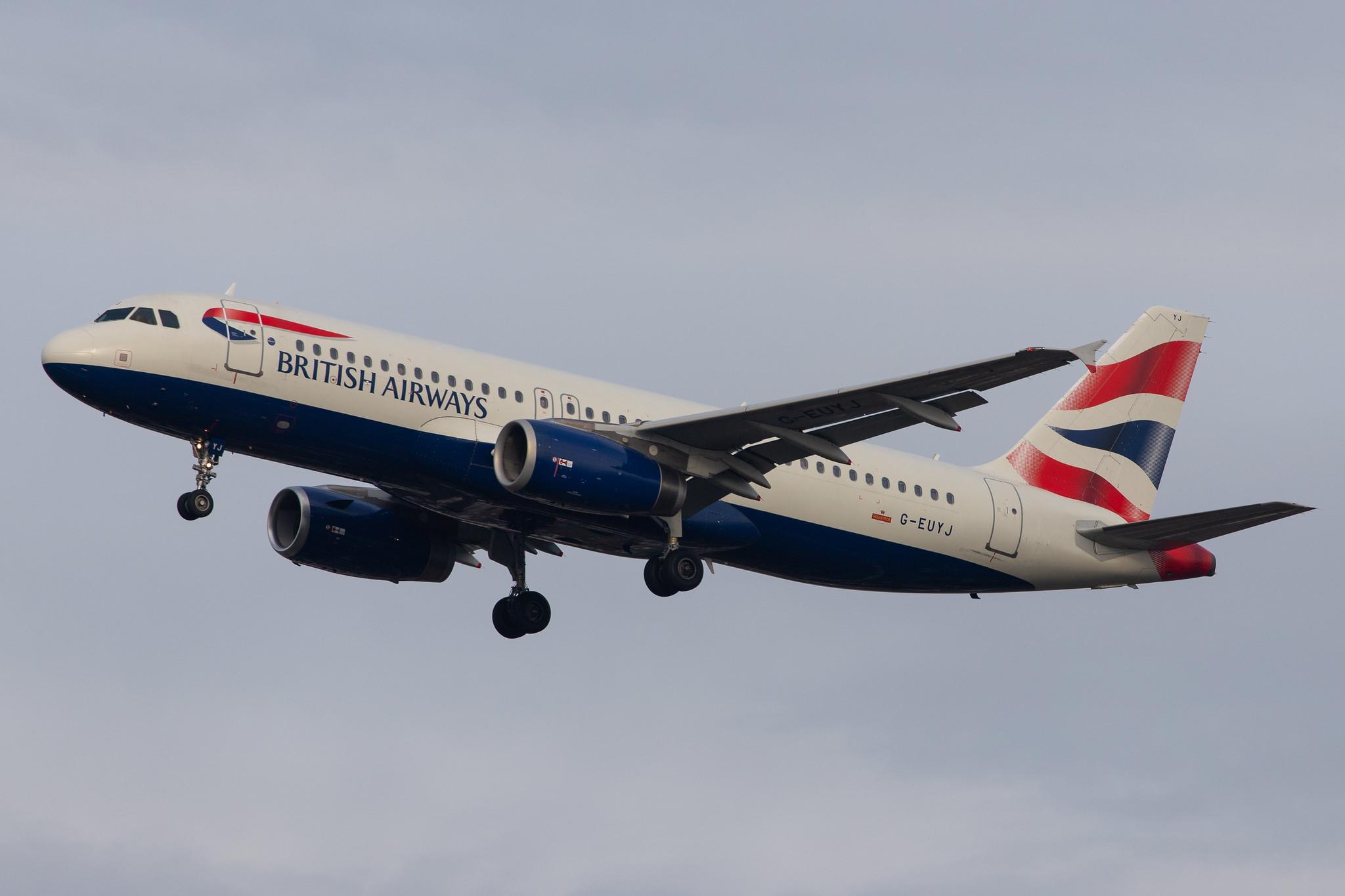 London Heathrow Airport: British Airways (BA / BAW) |  Airbus A320-232 A320 | G-EUYJ | MSN 4464