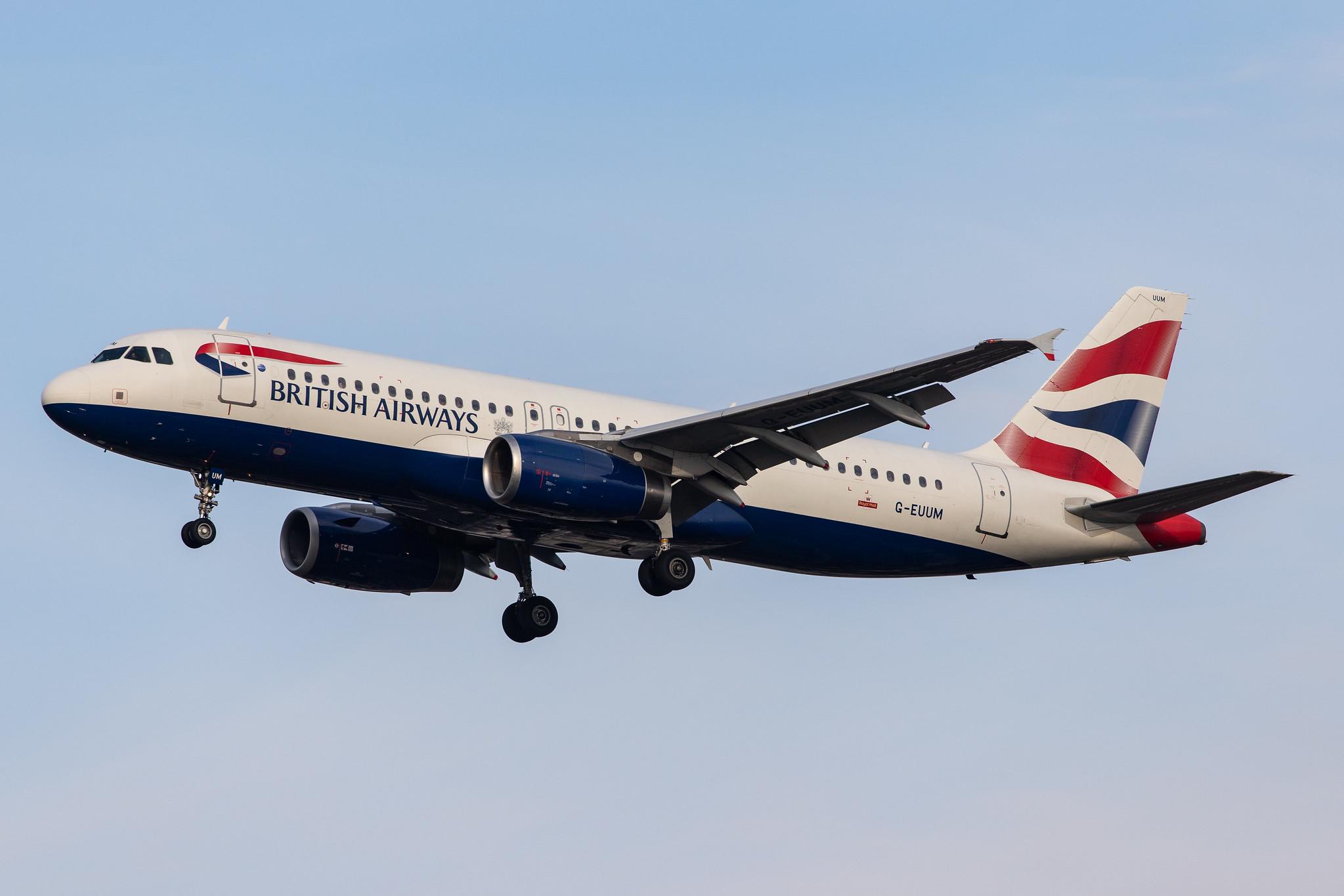 London Heathrow Airport: British Airways (BA / BAW) |  Airbus A320-232 A320 | G-EUUM | MSN 1907