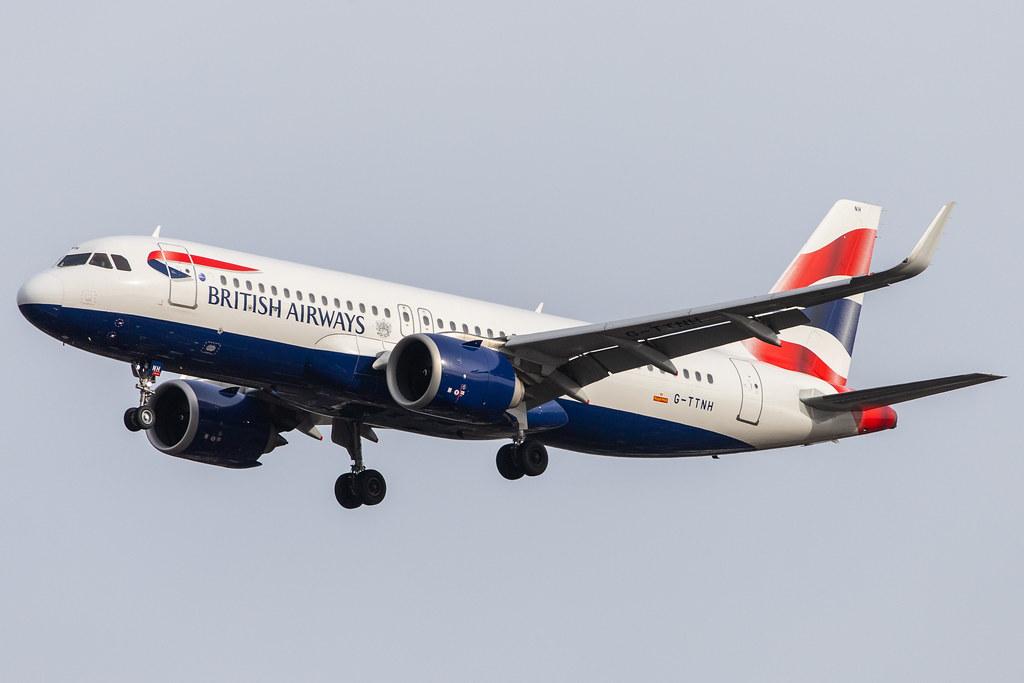 London Heathrow Airport: British Airways (BA / BAW) |  Airbus A320-251N A20N | G-TTNH | MSN 8489