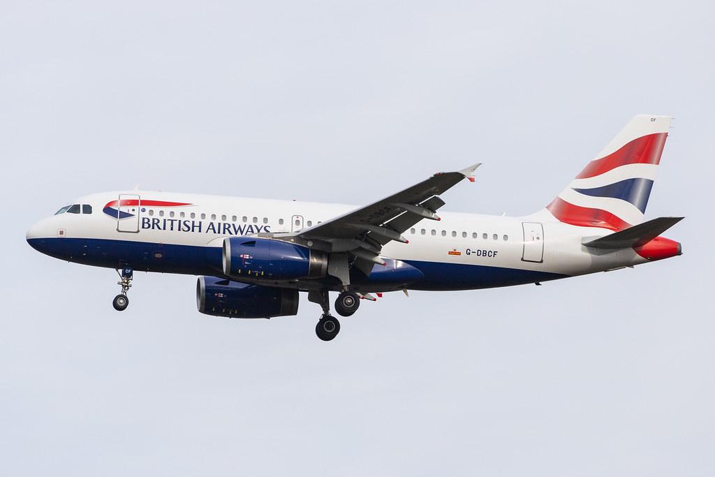 London Heathrow Airport: British Airways (BA / BAW) |  Airbus A319-131 A319 | G-DBCF | MSN 2466