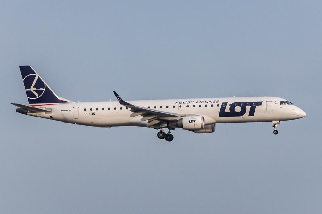 Munich Airport: LOT (LO / LOT) |  Embraer E195LR E195 | SP-LNG | MSN 19000237