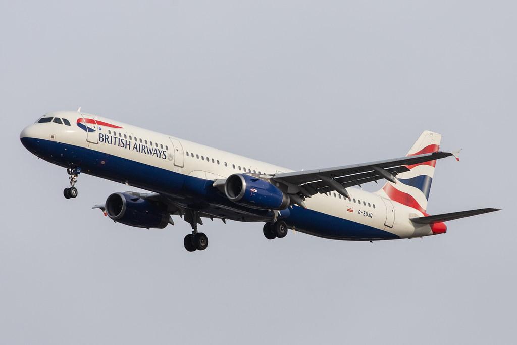 London Heathrow Airport: British Airways (BA / BAW) |  Airbus A321-231 A321 | G-EUXG | MSN 2351