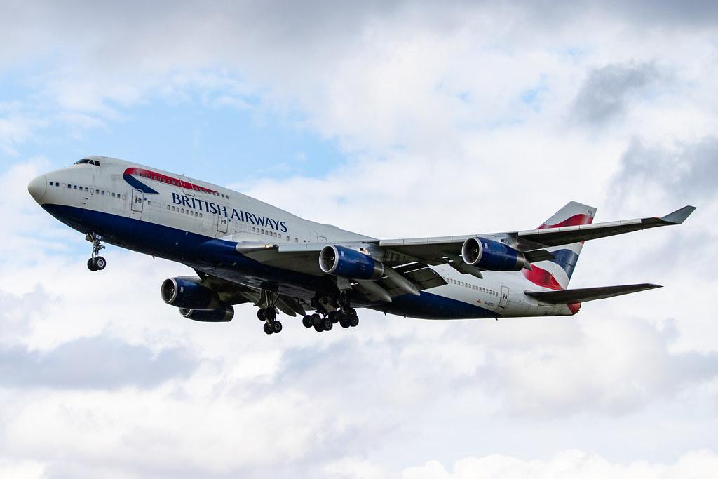 London Heathrow Airport: British Airways (BA / BAW) |  Boeing 747-436 B744 | G-BYGD | MSN 28857