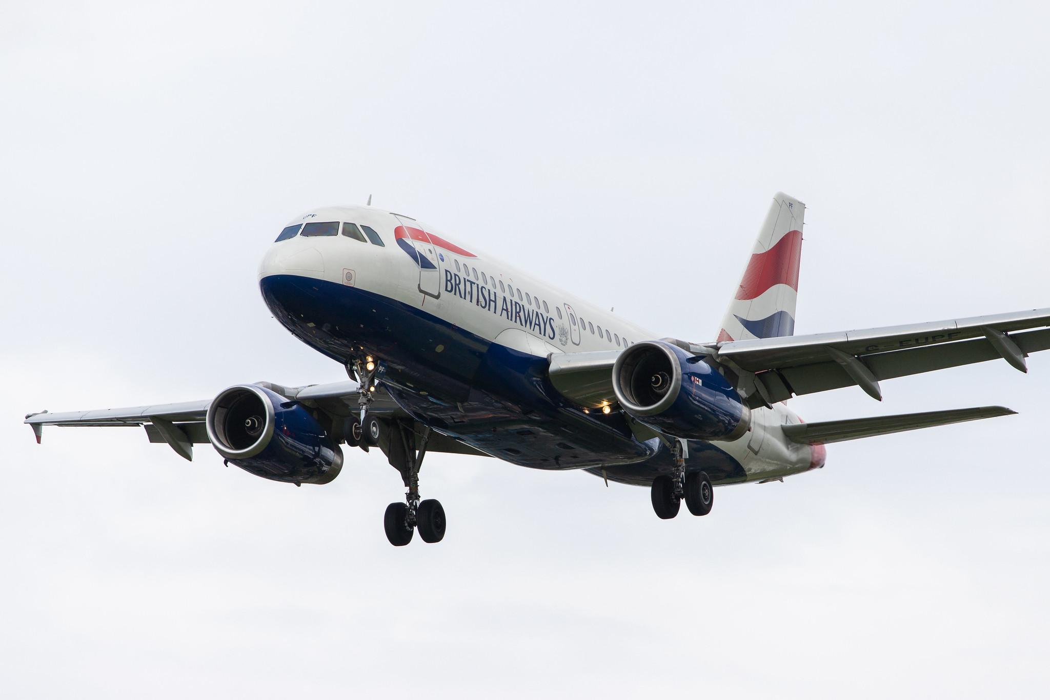 London Heathrow Airport: British Airways (BA / BAW) |  Airbus A319-131 A319 | G-EUPF | MSN 1197