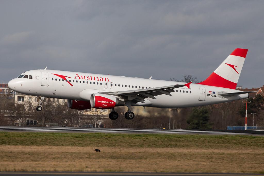 Flughafen Berlin Tegel (TXL): Austrian Airlines (OS / AUA) |  Airbus A320-216 A320 | OE-LXE | MSN 3532