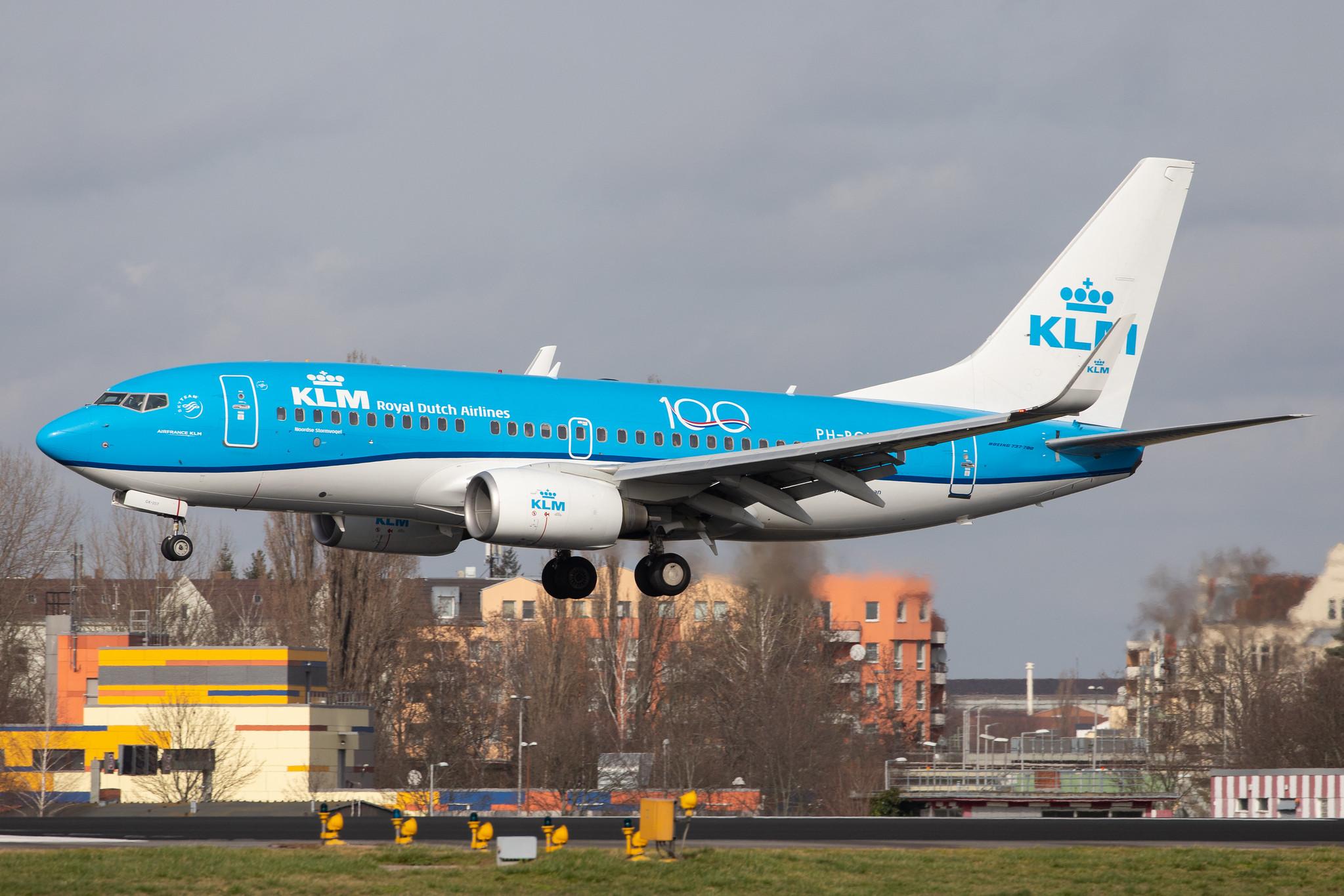Flughafen Berlin Tegel (TXL): KLM (KL / KLM) |  Boeing 737-7K2 B737 | PH-BGK | MSN 38054