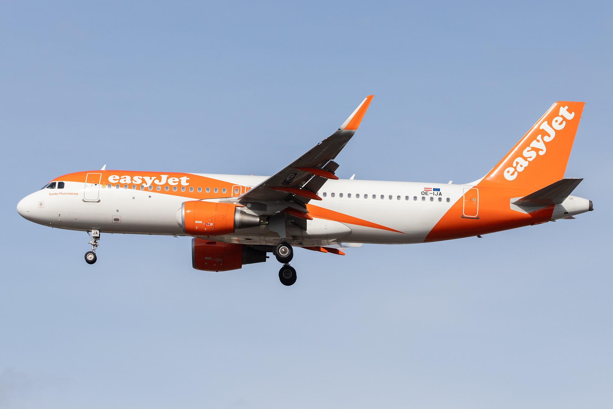 Flughafen Berlin Tegel (TXL): easyJet (U2 / EZY) | Operator: easyJet Europe |  Airbus A320-214 A320 | OE-IJA | MSN 7660