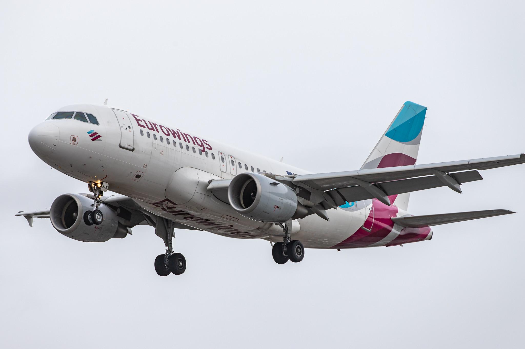 London Heathrow Airport: Eurowings (EW / EWG) | Operator: Germanwings |  Airbus A319-112 A319 | D-ASTX | MSN 3202
