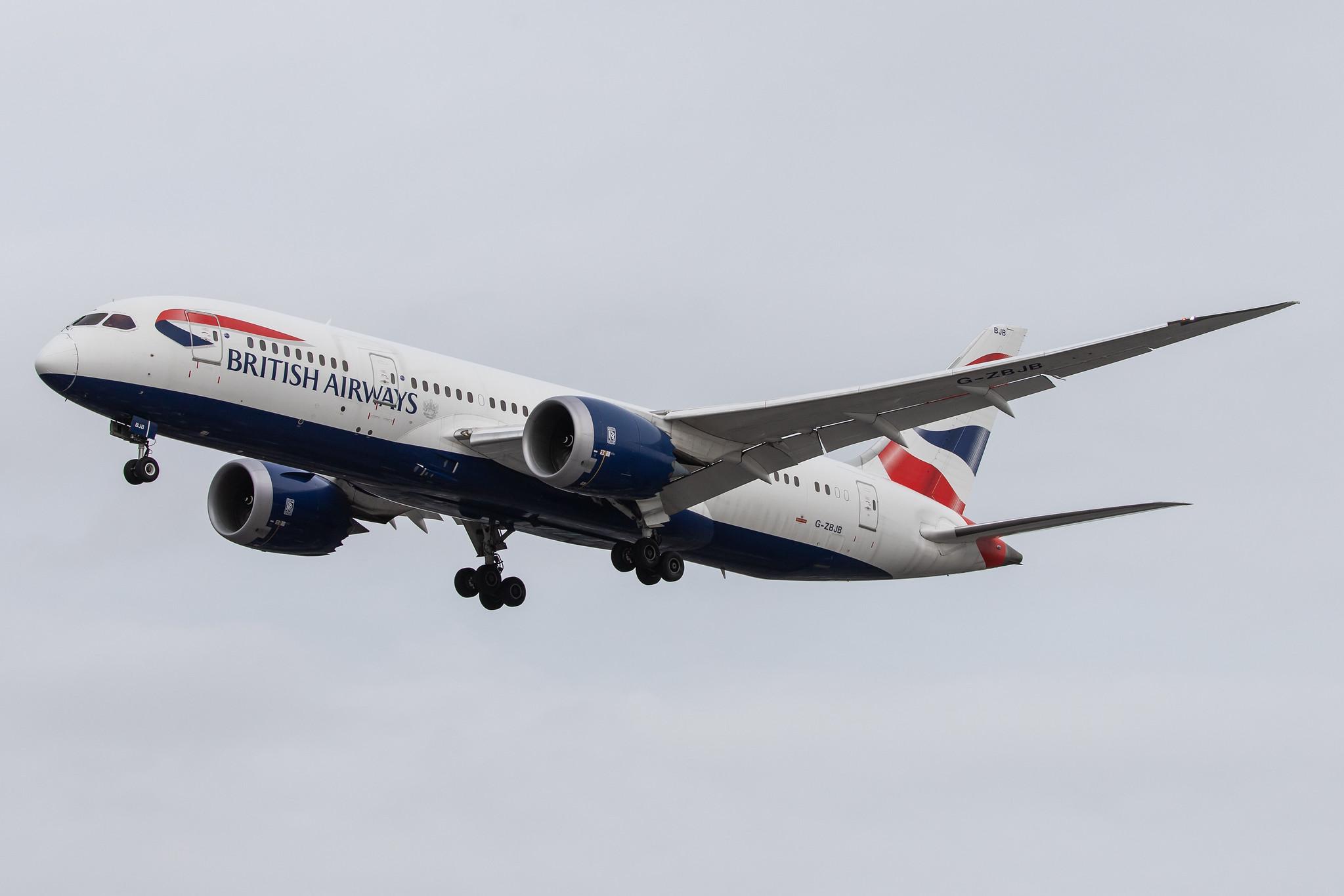 London Heathrow Airport: British Airways (BA / BAW) |  Boeing 787-8 Dreamliner B788 | G-ZBJB | MSN 38610