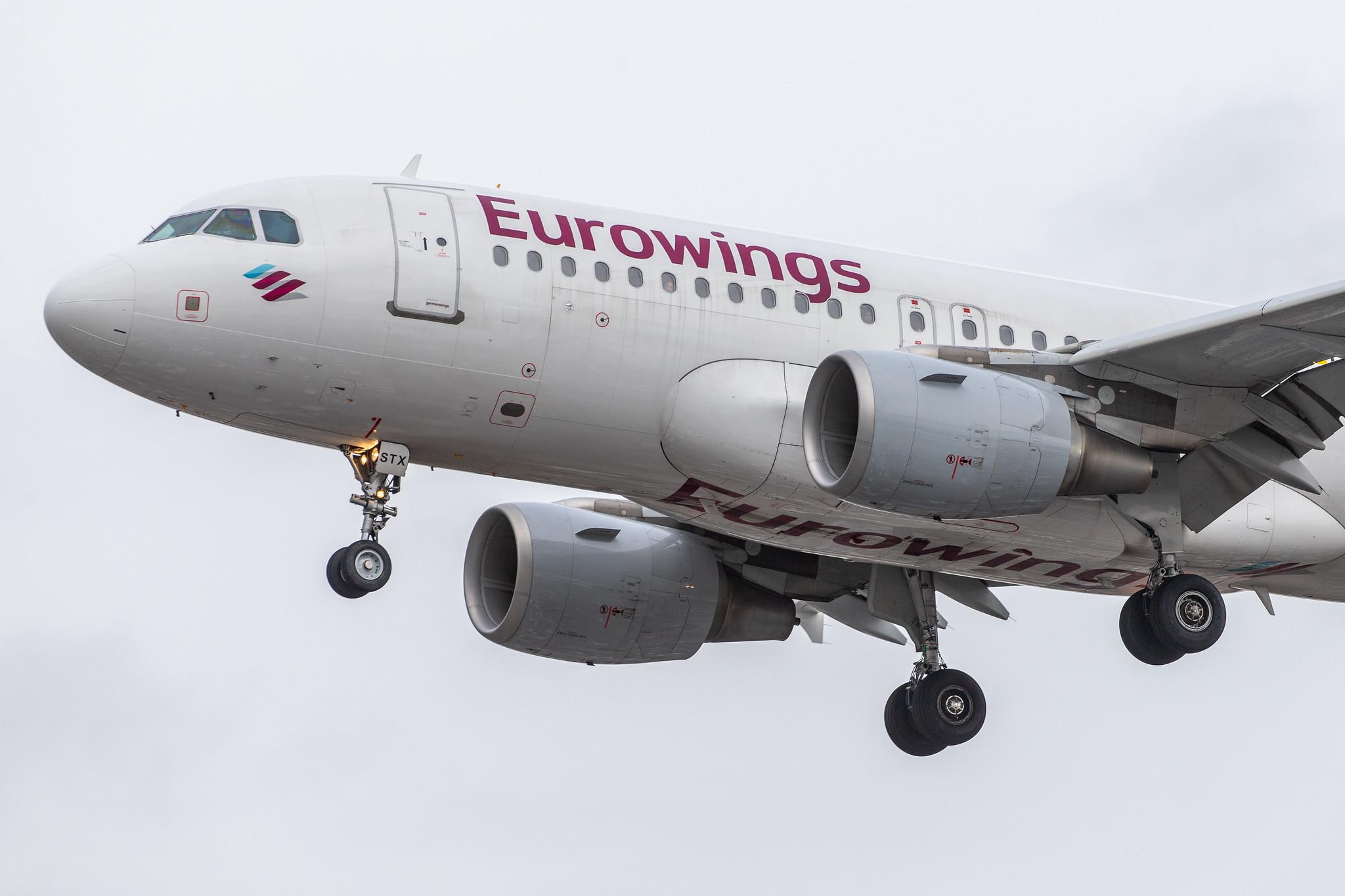 London Heathrow Airport: Eurowings (EW / EWG) | Operator: Germanwings |  Airbus A319-112 A319 | D-ASTX | MSN 3202