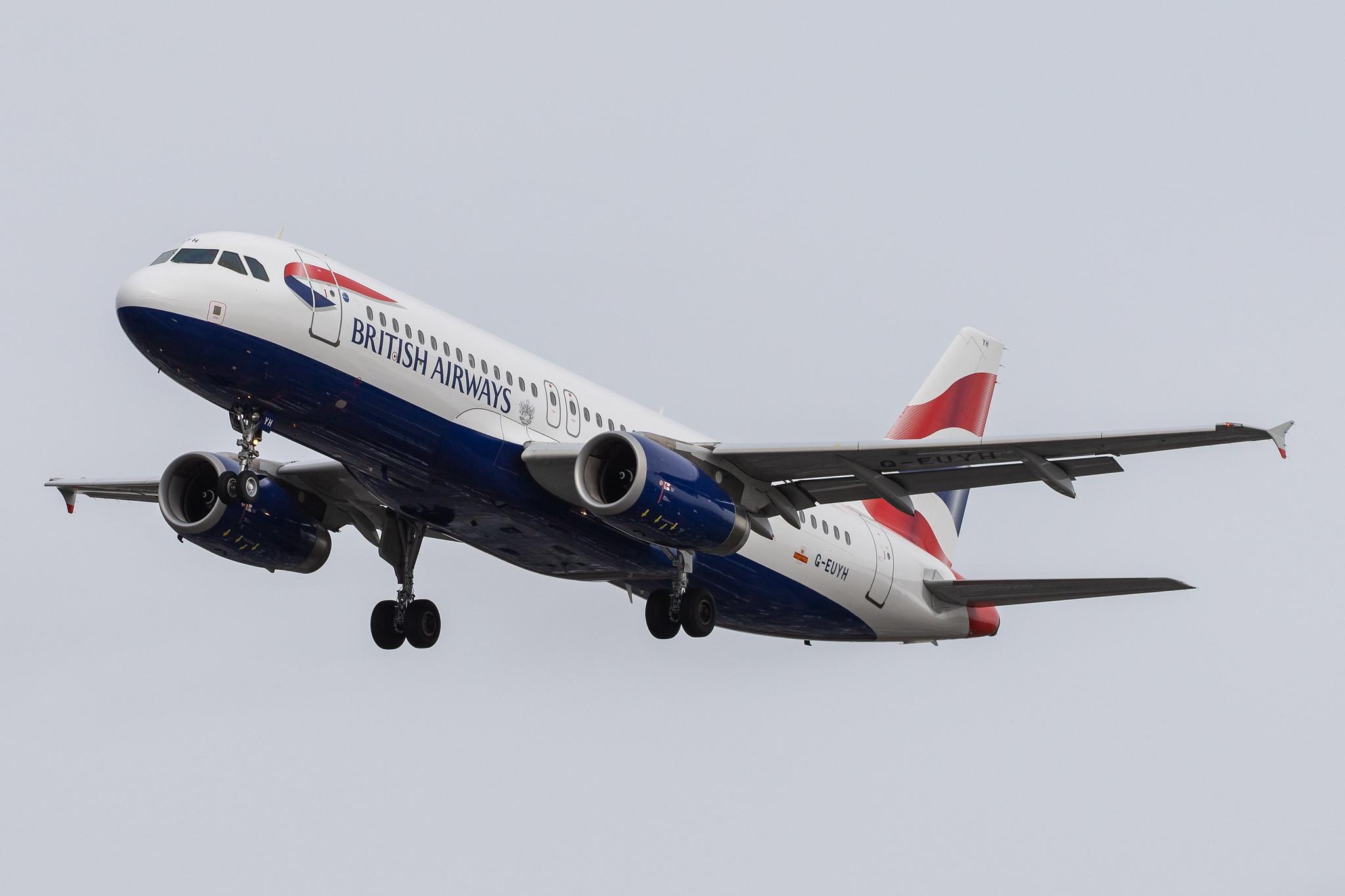 London Heathrow Airport: British Airways (BA / BAW) |  Airbus A320-232 A320 | G-EUYH | MSN 4265