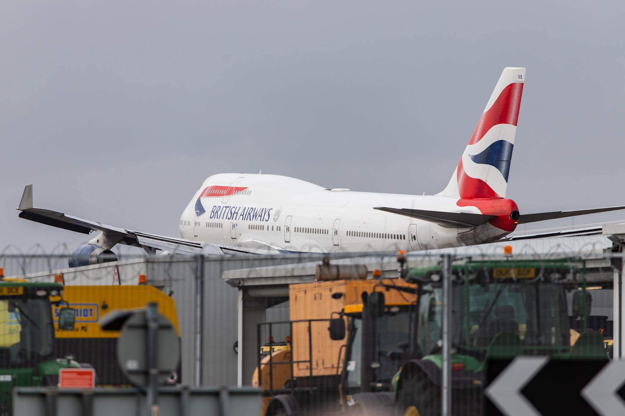 London Heathrow Airport: British Airways (BA / BAW) |  Boeing 747-436 B744 | G-CIVS | MSN 28851