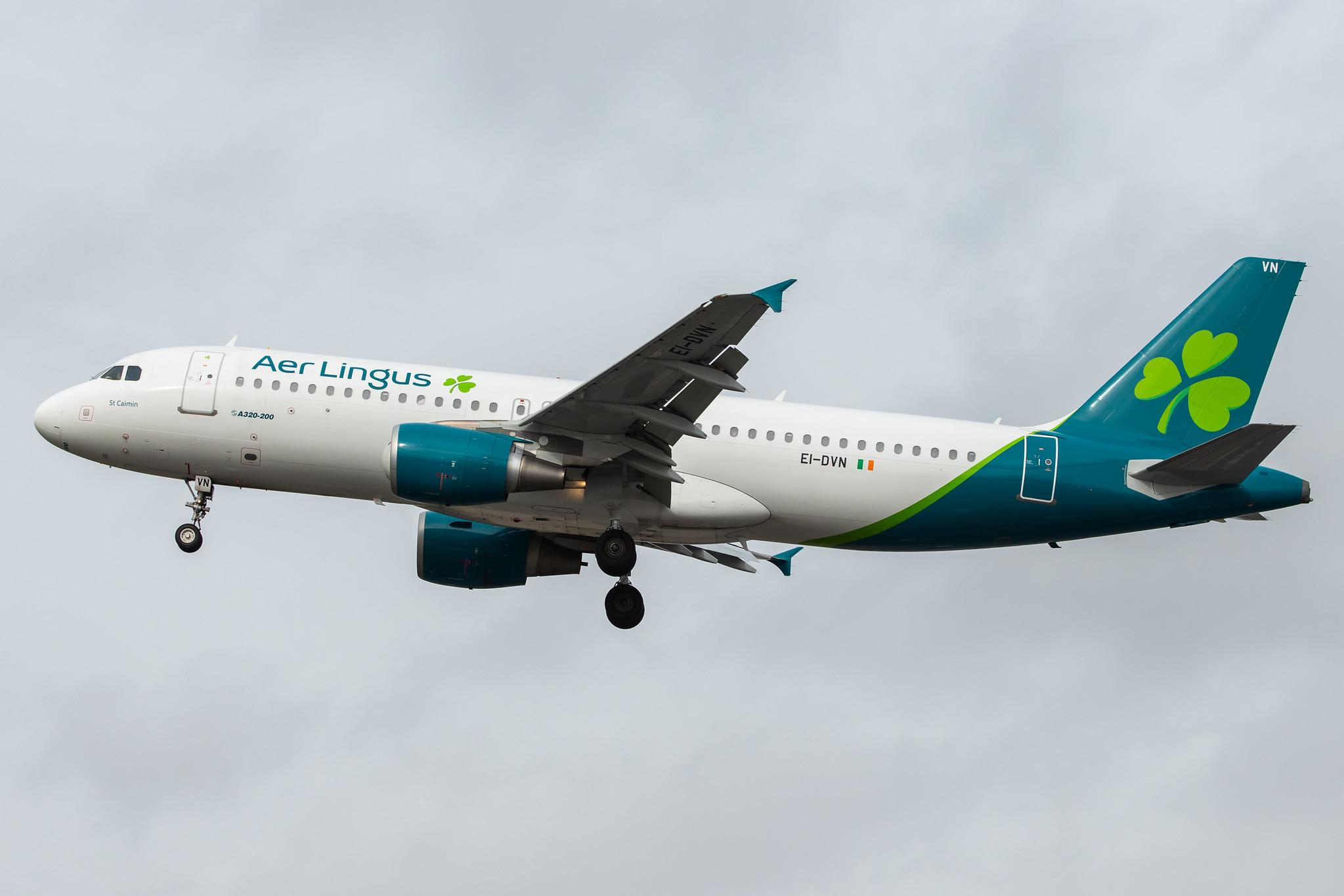 London Heathrow Airport: Aer Lingus (EI / EIN) |  Airbus A320-214 A320 | EI-DVN | MSN 4715