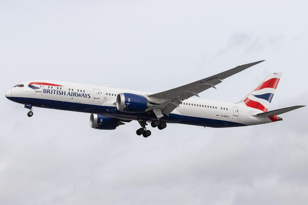 London Heathrow Airport: British Airways (BA / BAW) |  Boeing 787-9 Dreamliner B789 | G-ZBKO | MSN 38631