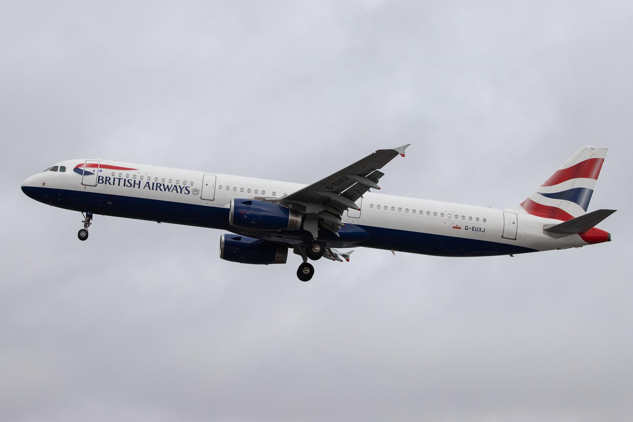London Heathrow Airport: British Airways (BA / BAW) |  Airbus A321-231 A321 | G-EUXJ | MSN 3081