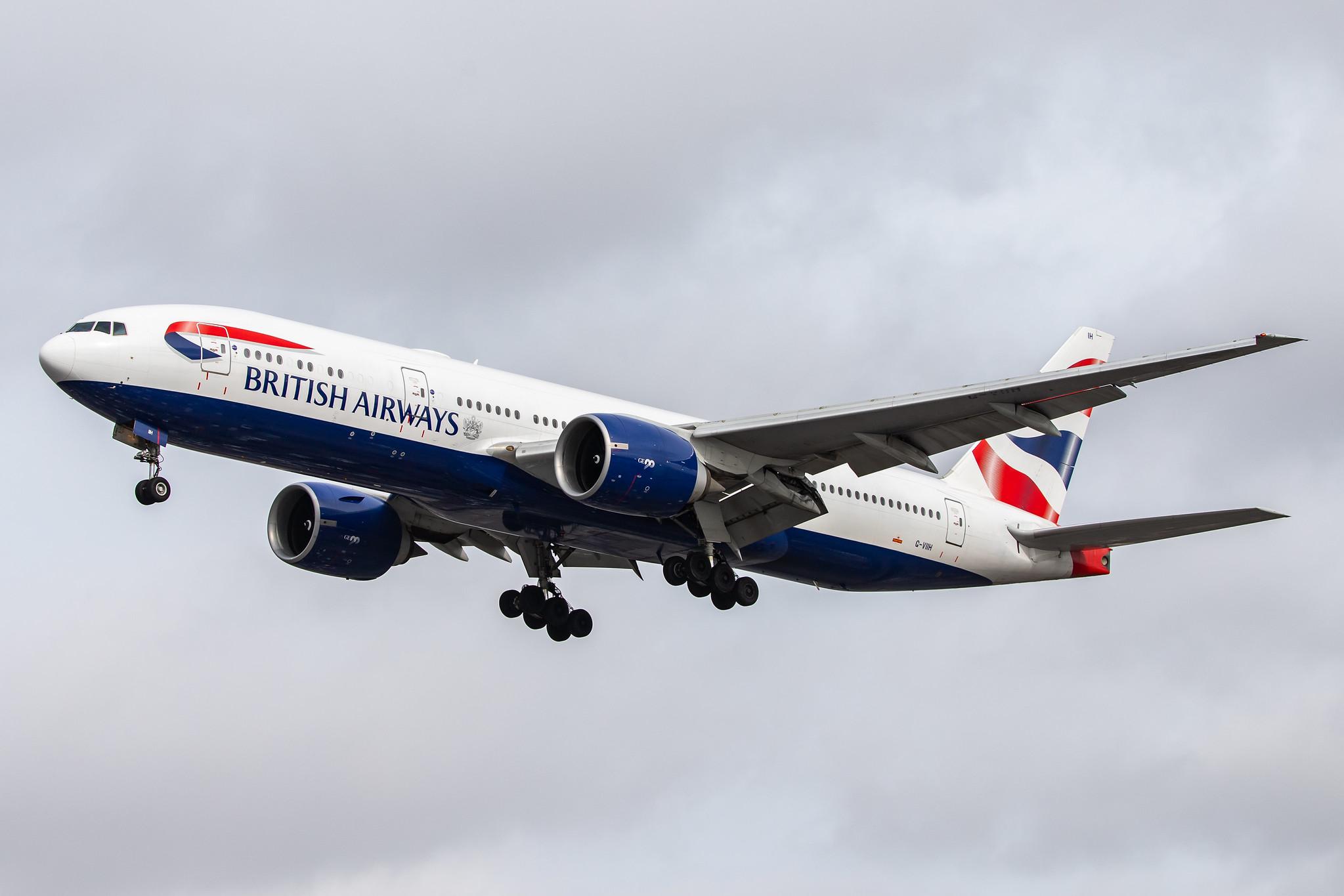 London Heathrow Airport: British Airways (BA / BAW) |  Boeing 777-236(ER) B772 | G-VIIH | MSN 27490