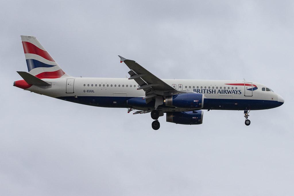 London Heathrow Airport: British Airways (BA / BAW) |  Airbus A320-232 A320 | G-EUUL | MSN 1708