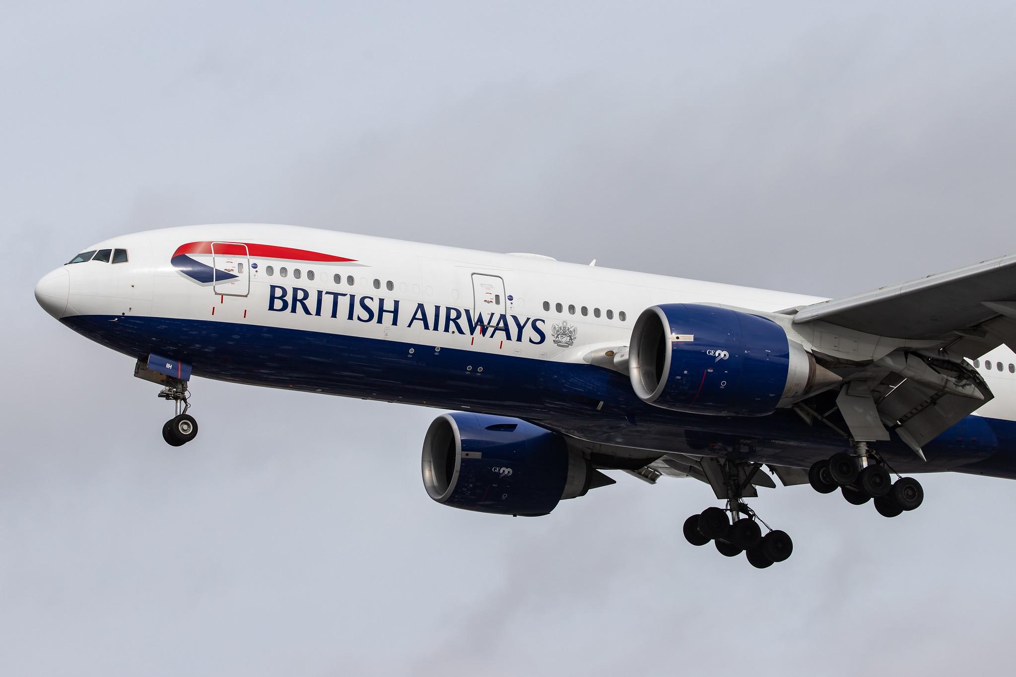 London Heathrow Airport: British Airways (BA / BAW) |  Boeing 777-236(ER) B772 | G-VIIH | MSN 27490