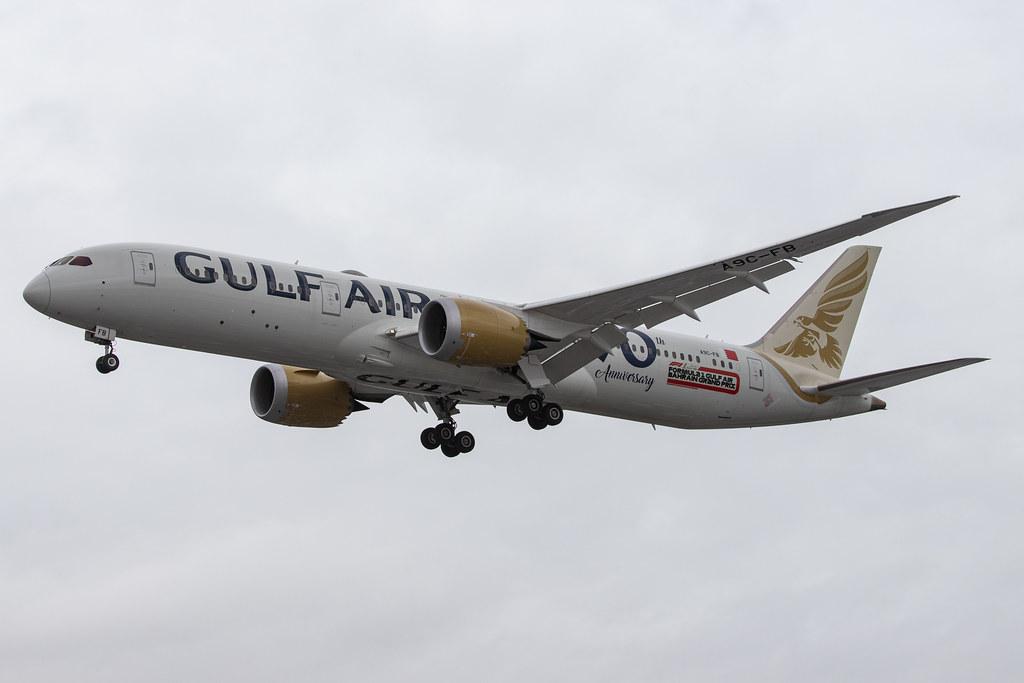 London Heathrow Airport: Gulf Air (GF / GFA) |  Boeing 787-9 Dreamliner B789 | A9C-FB | MSN 39997