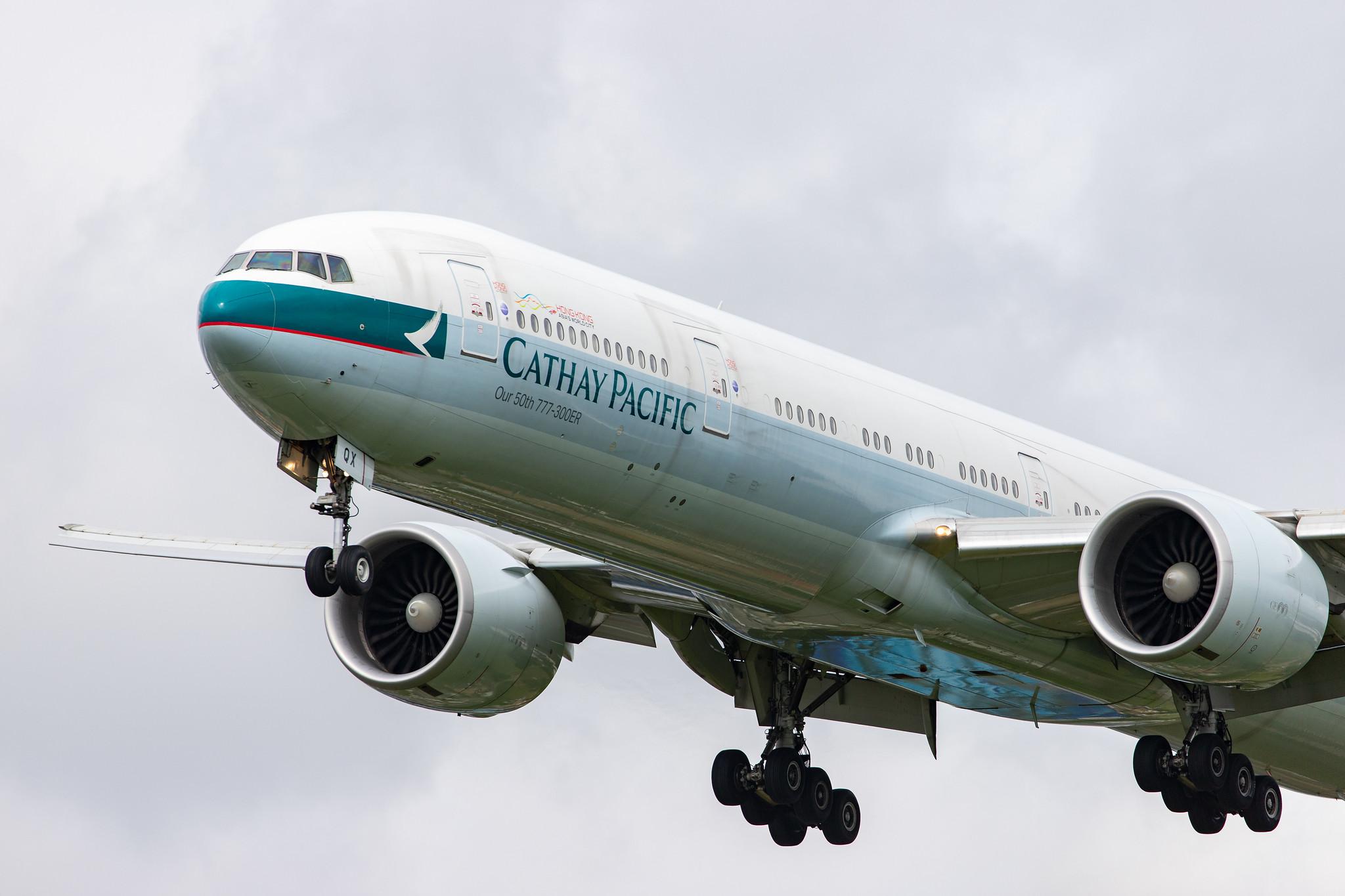 London Heathrow Airport: Cathay Pacific (CX / CPA) |  Boeing 777-367(ER) B77W | B-KQX | MSN 60725