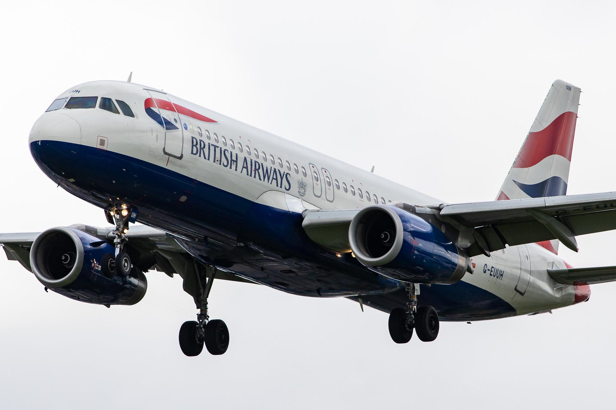 London Heathrow Airport: British Airways (BA / BAW) |  Airbus A320-232 A320 | G-EUUH | MSN 1665