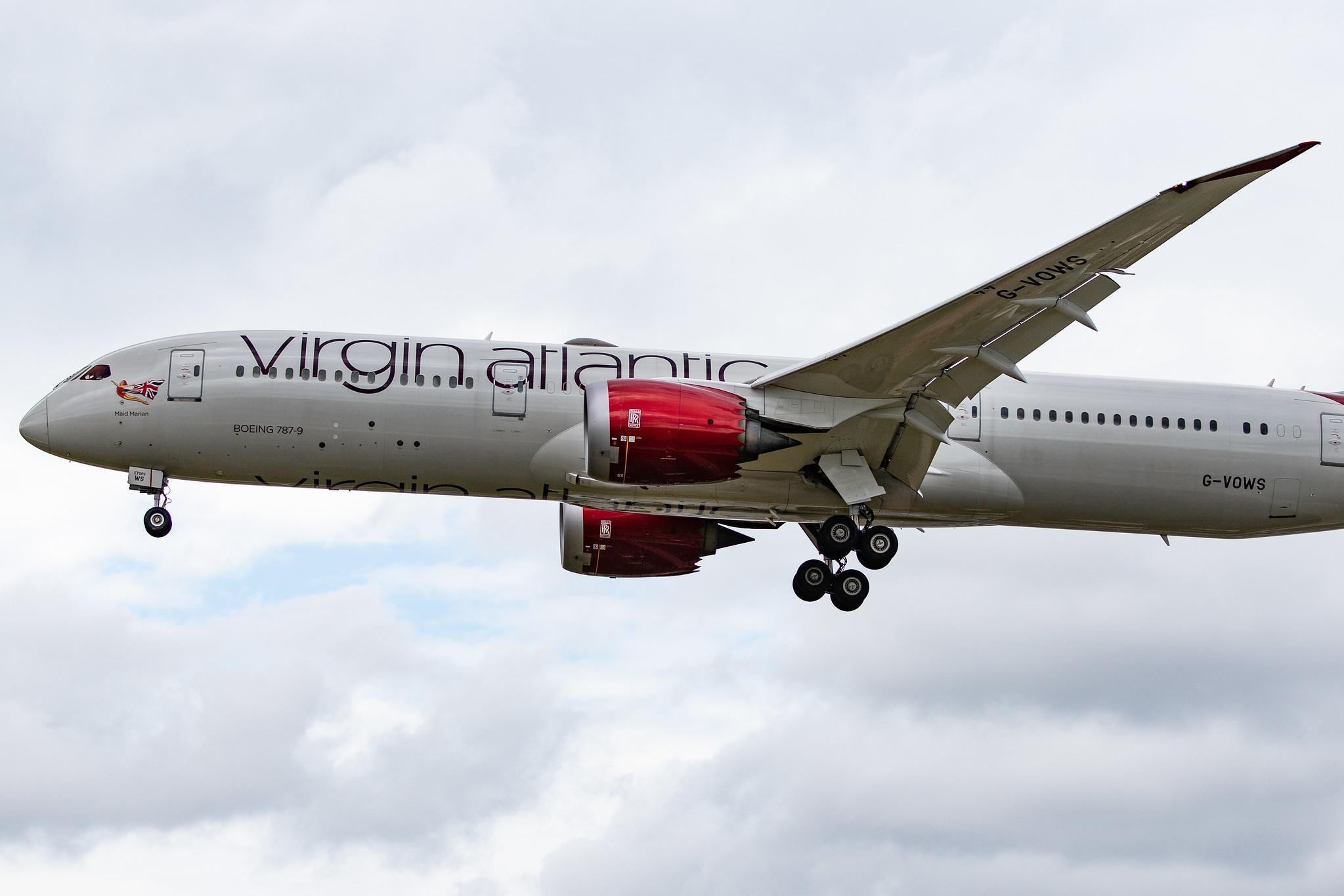 London Heathrow Airport: Virgin Atlantic (VS / VIR) |  Boeing 787-9 Dreamliner B789 | G-VOWS | MSN 37974