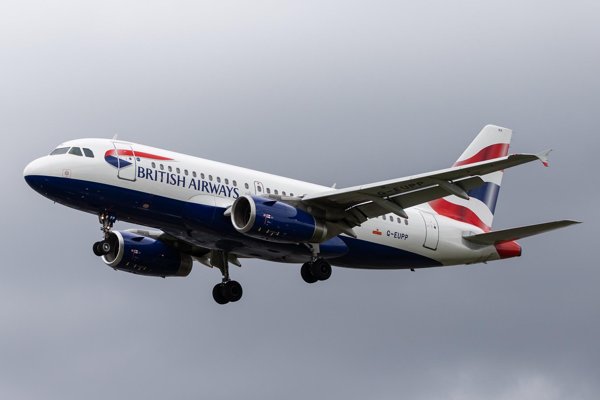 London Heathrow Airport: British Airways (BA / BAW) |  Airbus A319-131 A319 | G-EUPP | MSN 1295