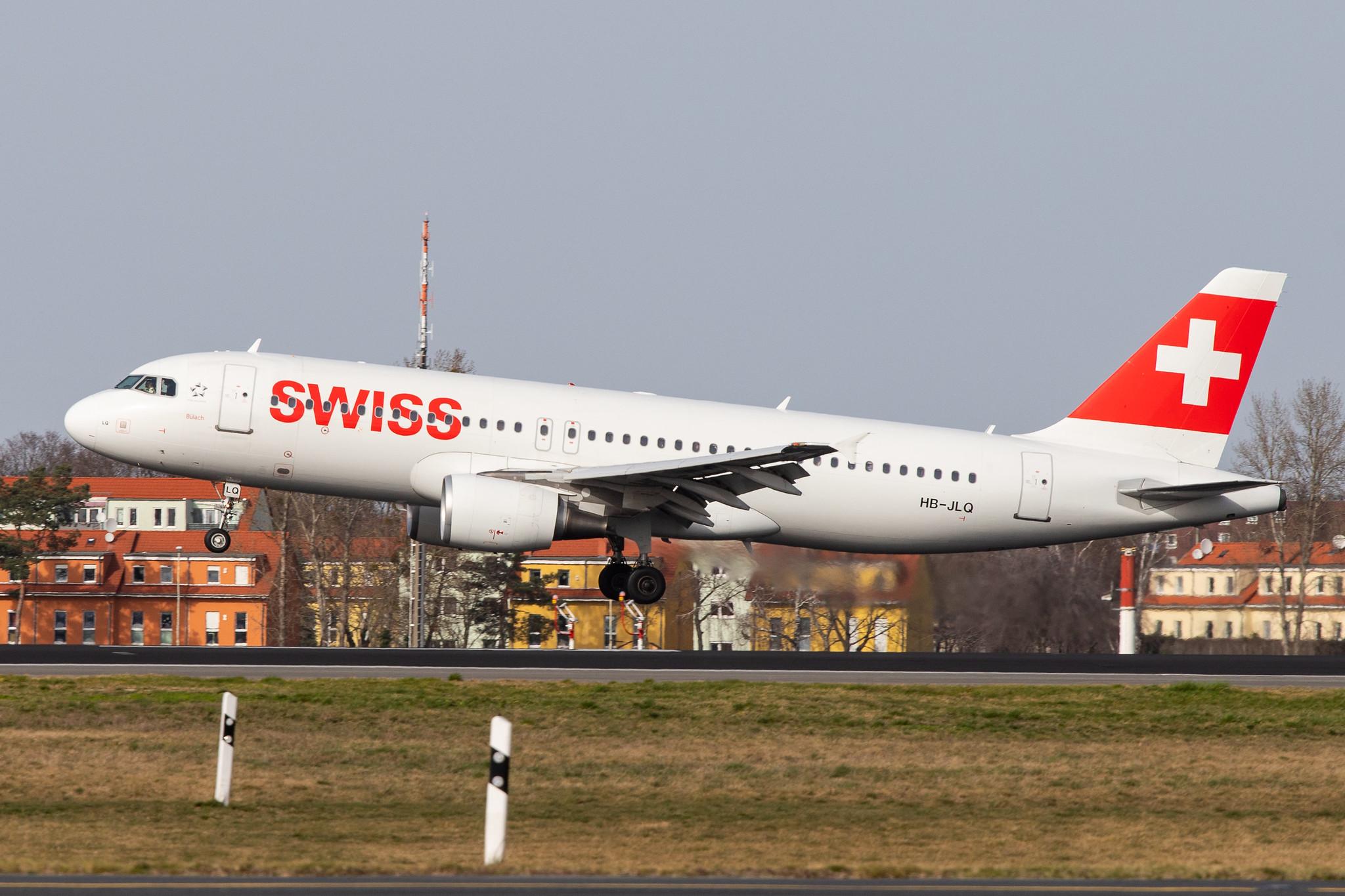 Flughafen Berlin Tegel (TXL): Swiss (LX / SWR) |  Airbus A320-214 A320 | HB-JLQ | MSN 4673
