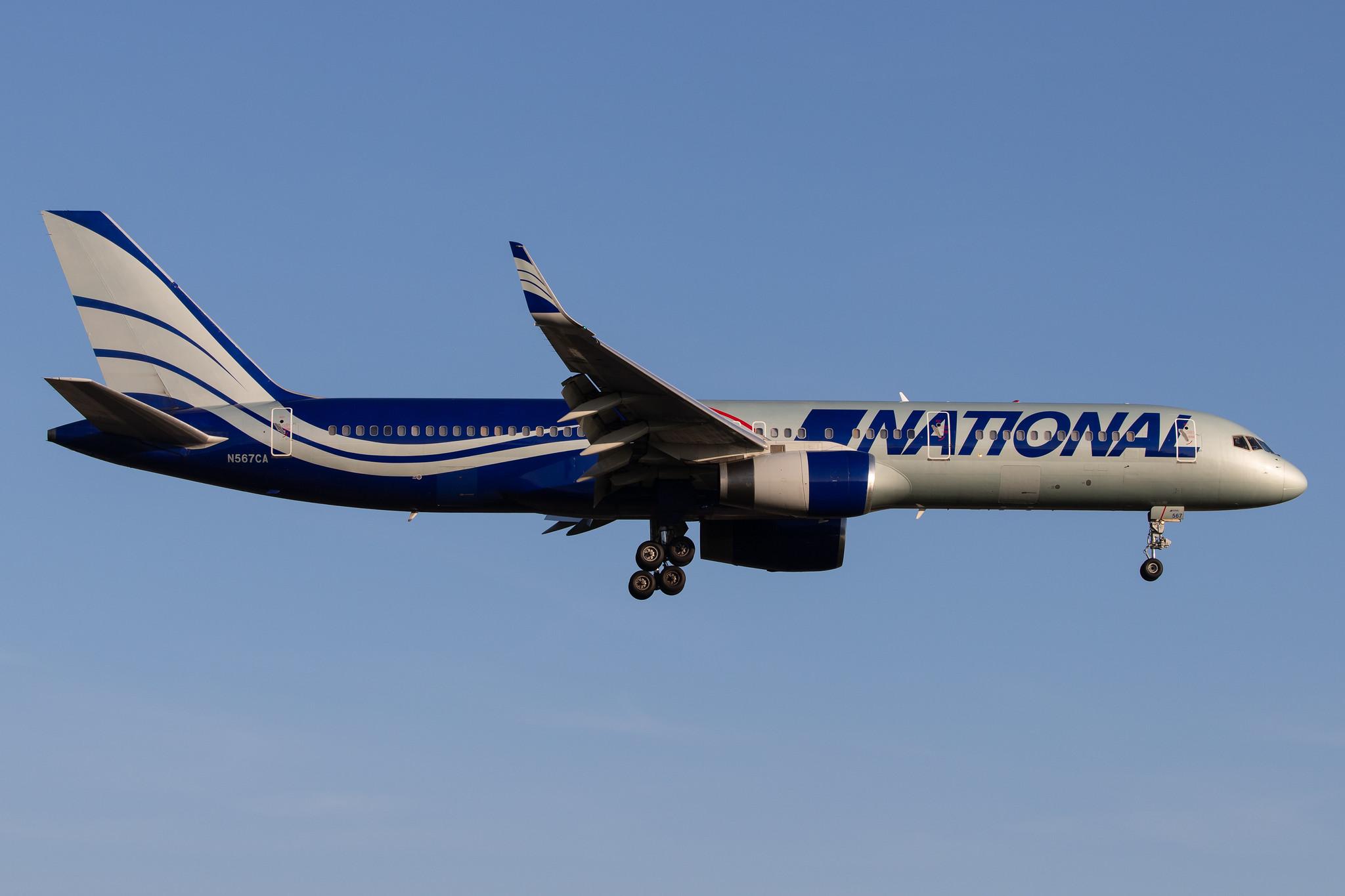 Hamburg Airport: National Airlines (N8 / NCR) |  Boeing 757-223 B752 | N567CA | MSN 24608