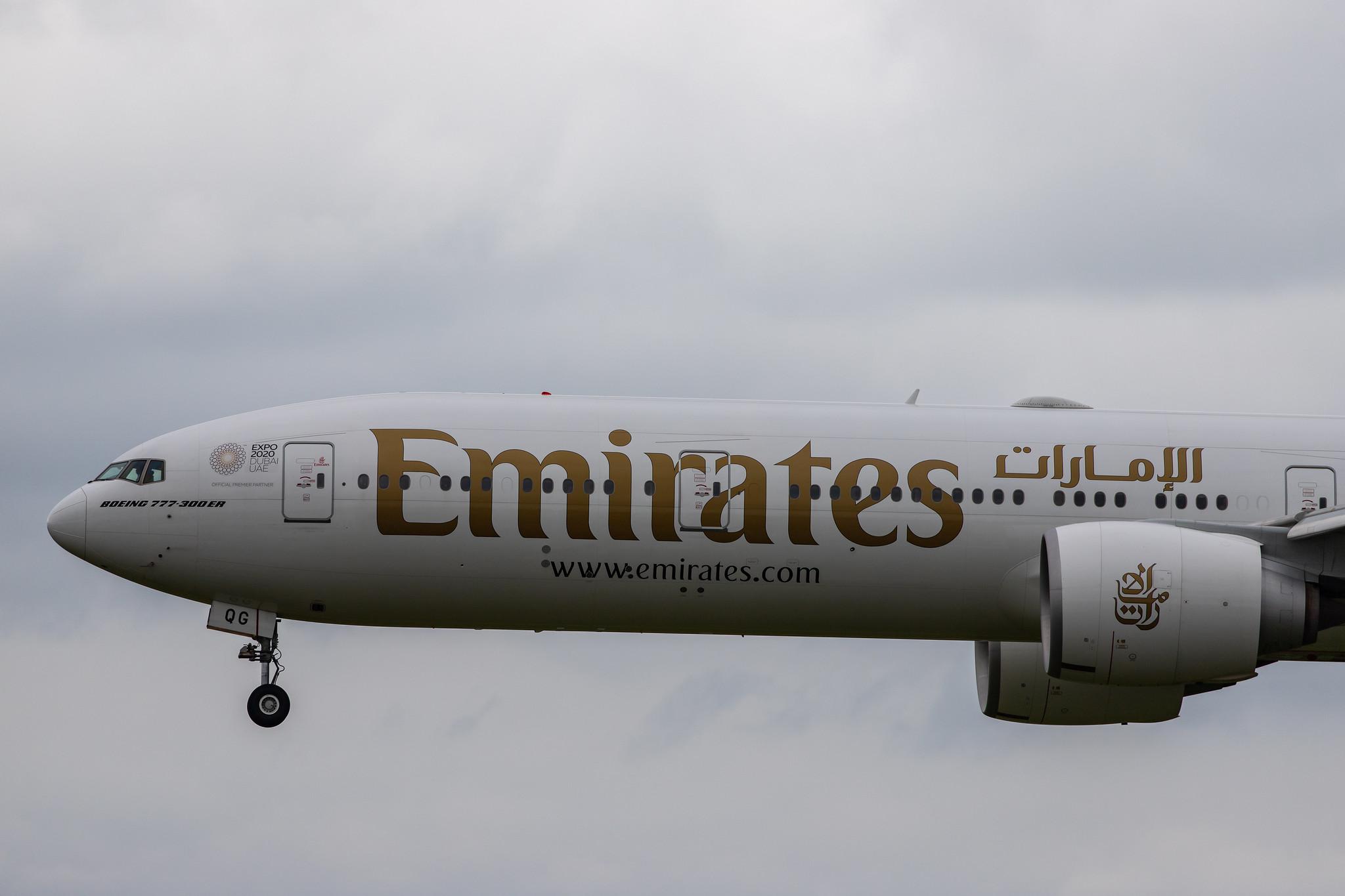 Hamburg Airport: Emirates (EK / UAE) |  Boeing 777-31H(ER) B77W | A6-EQG | MSN 42352