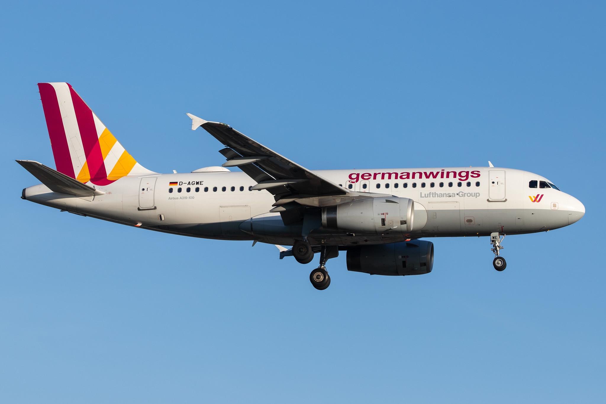 Hamburg Airport: Eurowings (EW / EWG) |  Airbus A319-132 A319 | D-AGWE | MSN 3128