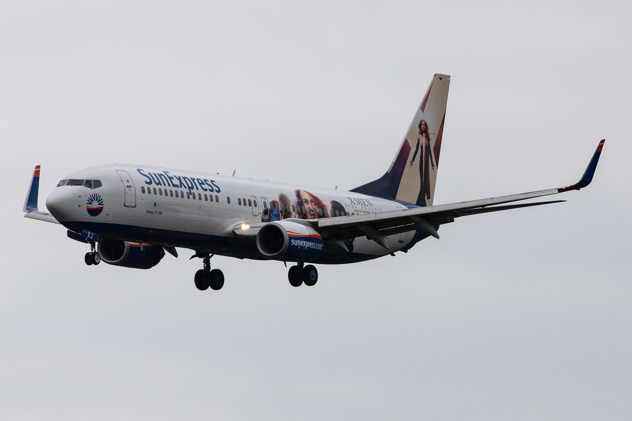 Hamburg Airport: SunExpress (XQ / SXS) |  Livery: X-Men Livery | Operator: SunExpress Deutschland |  Boeing 737-86N B738 | D-ASXJ | MSN 30807