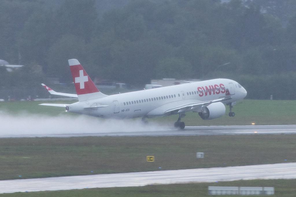 Hamburg Airport: Swiss (LX / SWR) |  Airbus A220-300 BCS3 | HB-JCS | MSN 55045