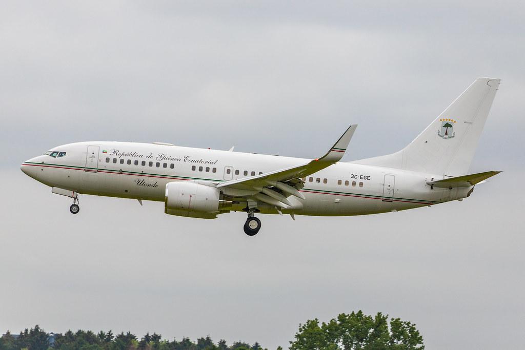 Hamburg Airport: Republic of Guinea Ecuatorial |  Boeing 737-7FB(BBJ) B737 | 3C-EGE | MSN 33367