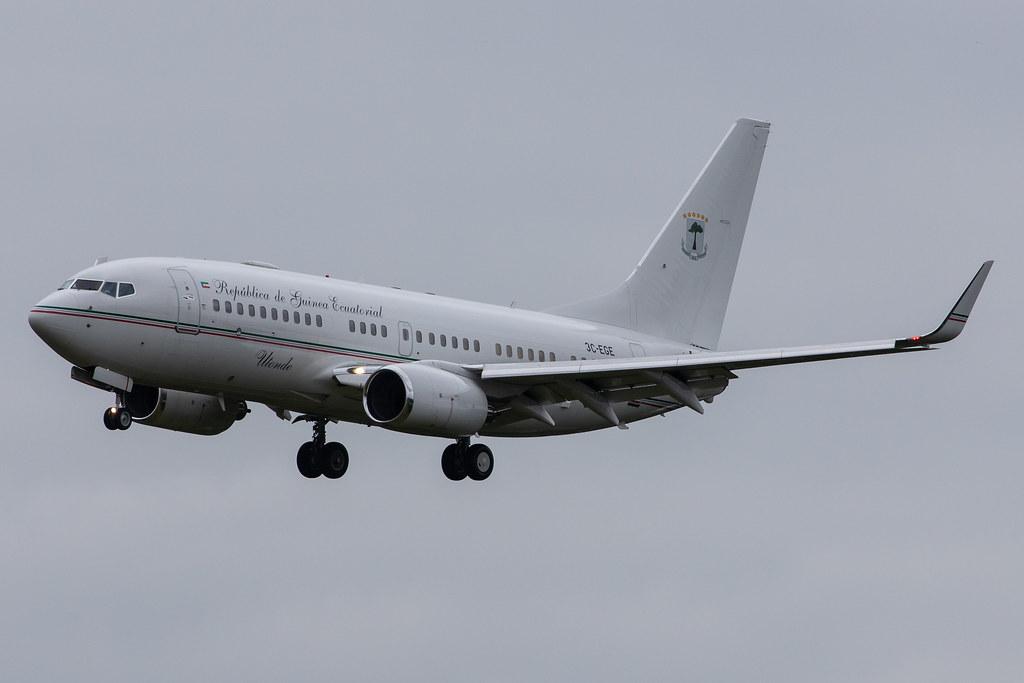 Hamburg Airport: Republic of Guinea Ecuatorial |  Boeing 737-7FB(BBJ) B737 | 3C-EGE | MSN 33367