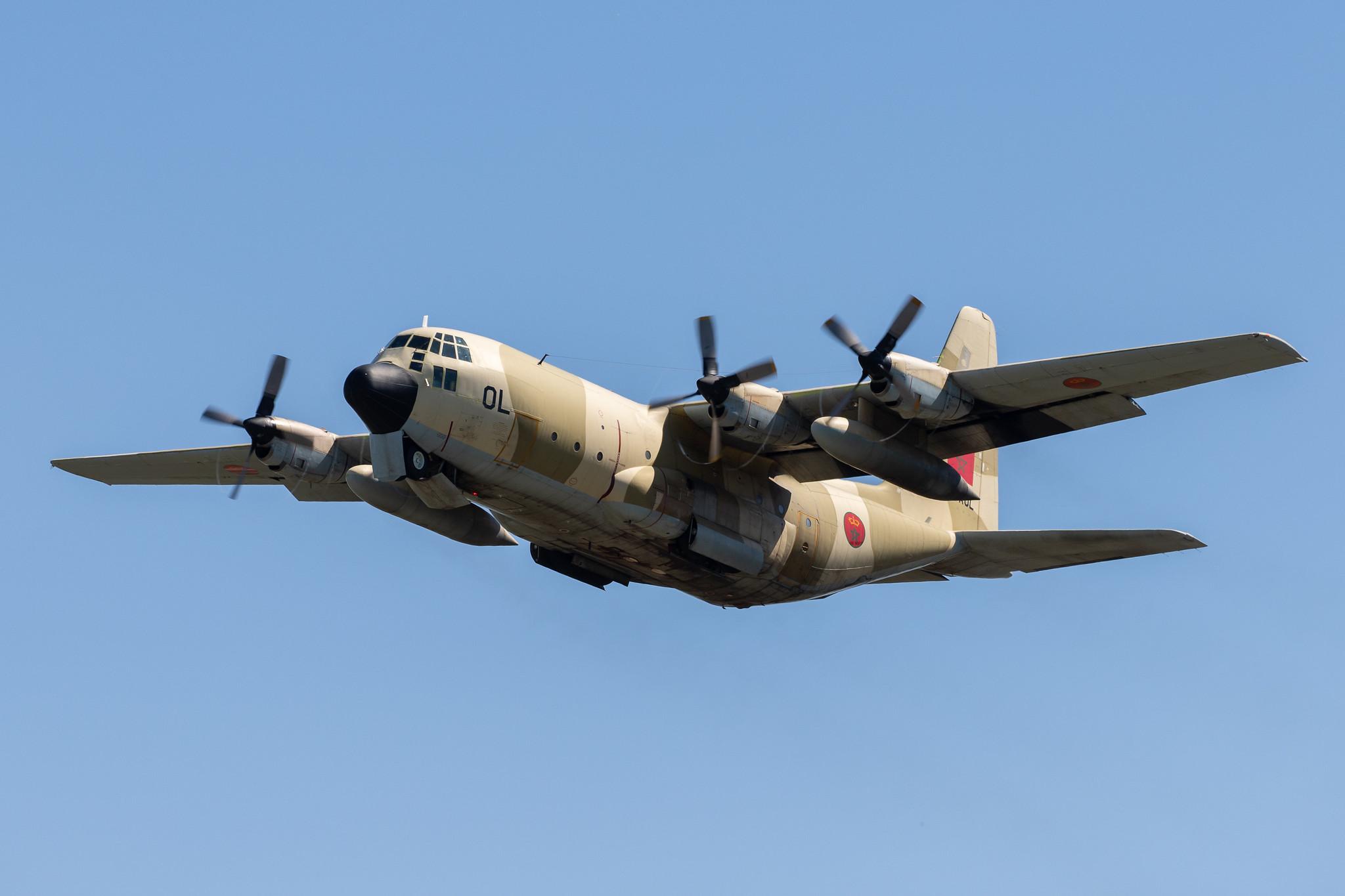 Hamburg Airport: Royal Moroccan Air Force |  Lockheed C130H Hercules C130 | CN-AOL | MSN 382-4742