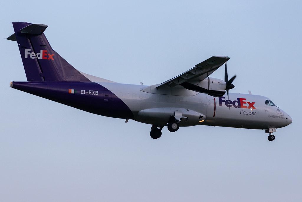 Hamburg Airport: FedEx (FX / FDX) | Operator: ASL Airlines Ireland |  ATR 42-300(F) AT43 | EI-FXB | MSN 243