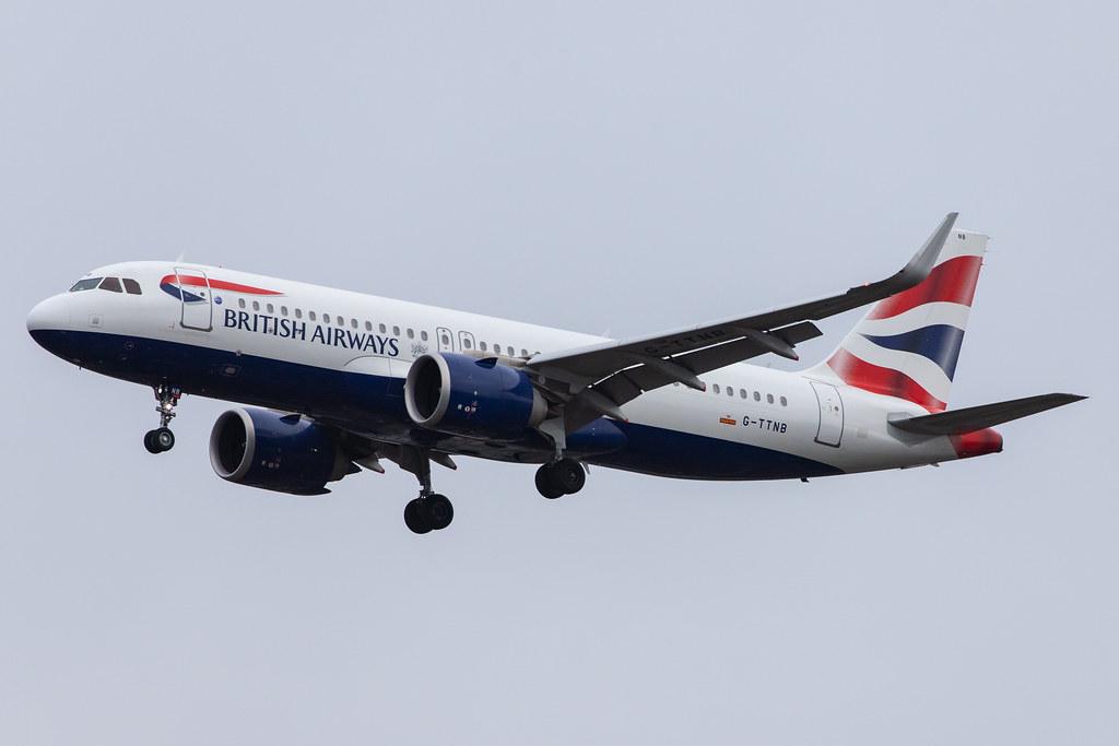 London Heathrow Airport: British Airways (BA / BAW) |  Airbus A320-251N A20N | G-TTNB | MSN 8139