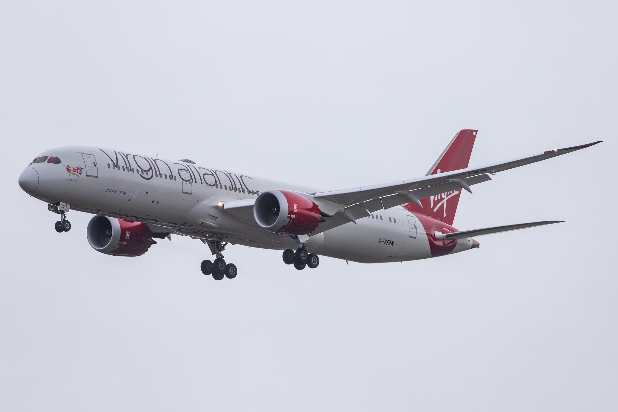 London Heathrow Airport: Virgin Atlantic (VS / VIR) |  Boeing 787-9 Dreamliner B789 | G-VFAN | MSN 37977