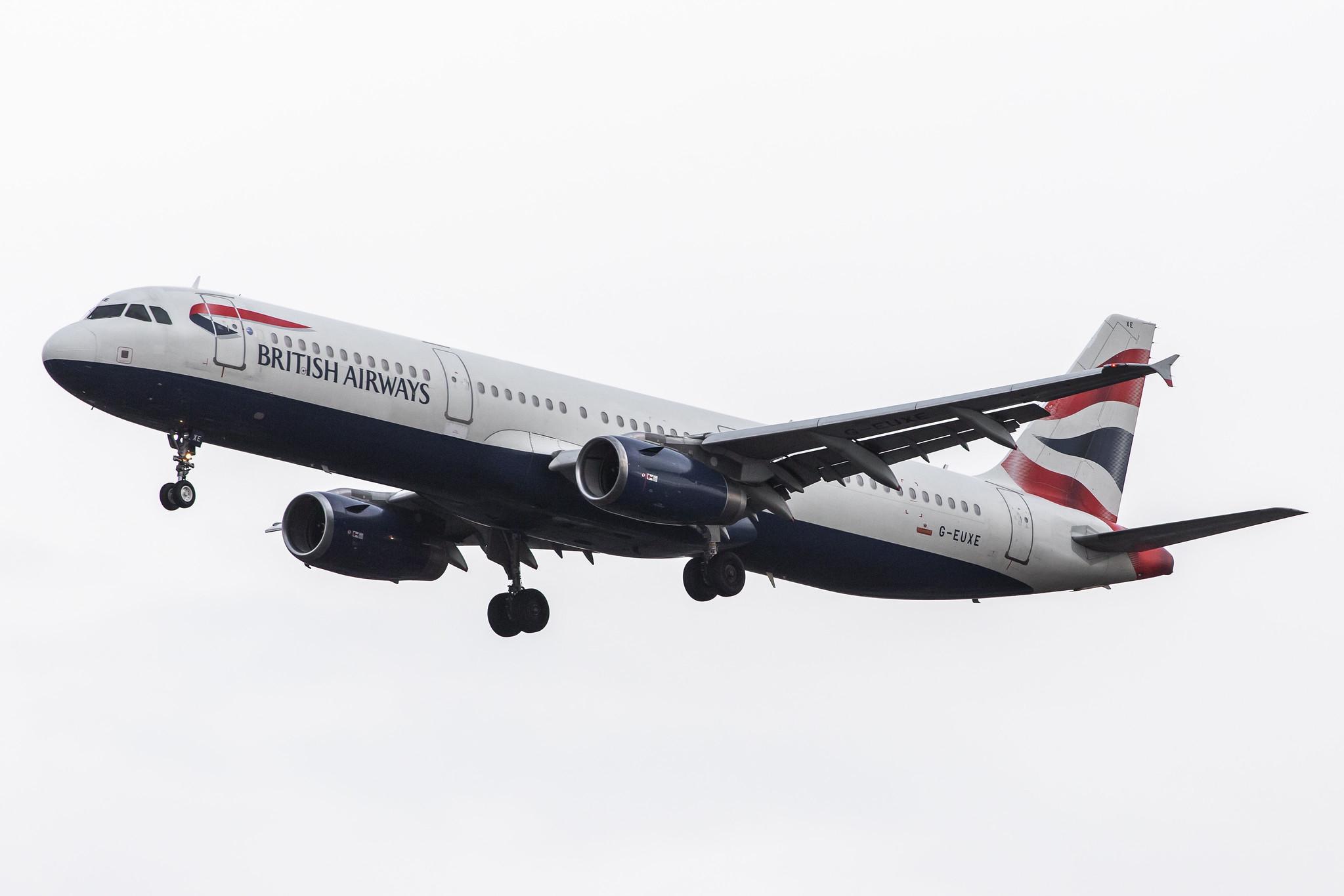 London Heathrow Airport: British Airways (BA / BAW) |  Airbus A321-231 A321 | G-EUXE | MSN 2323