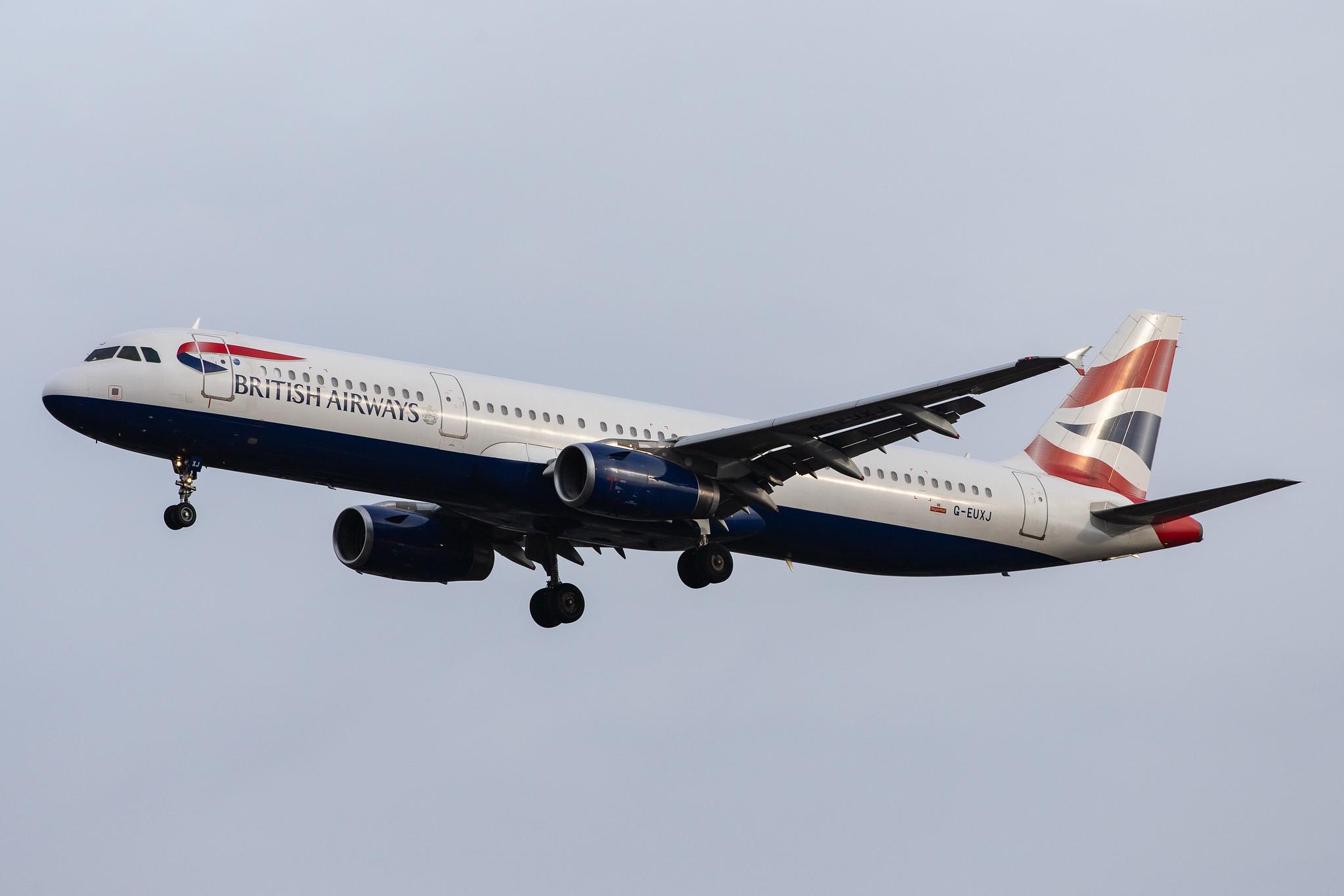 London Heathrow Airport: British Airways (BA / BAW) |  Airbus A321-231 A321 | G-EUXJ | MSN 3081