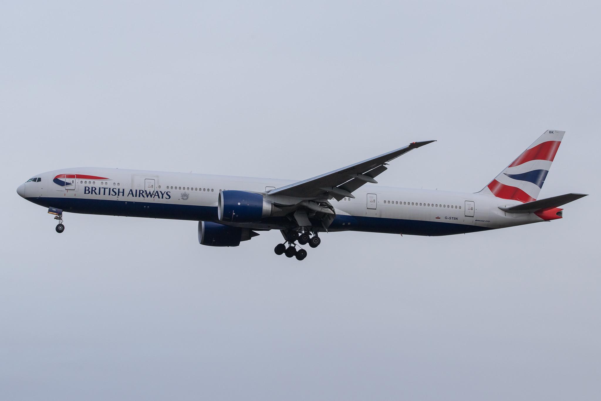 London Heathrow Airport: British Airways (BA / BAW) |  Boeing 777-336(ER) B77W | G-STBK | MSN 42121