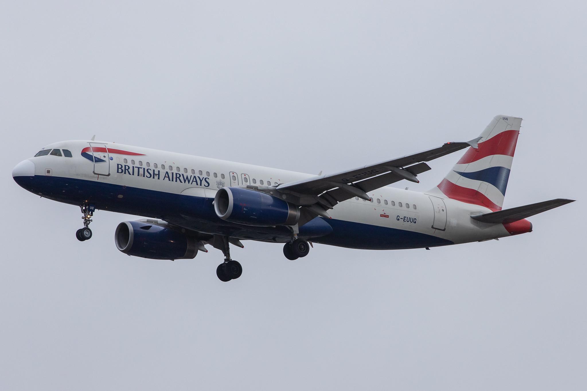 London Heathrow Airport: British Airways (BA / BAW) |  Airbus A320-232 A320 | G-EUUG | MSN 1812