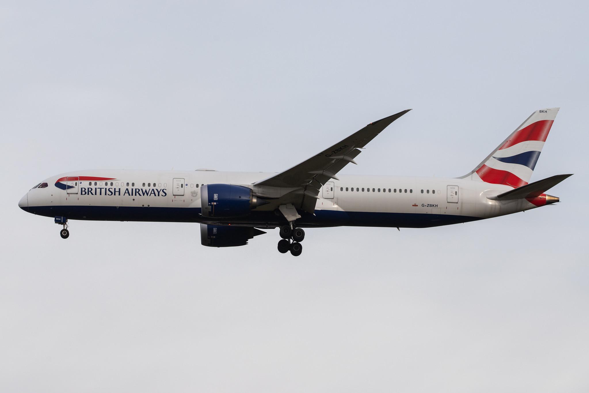 London Heathrow Airport: British Airways (BA / BAW) |  Boeing 787-9 Dreamliner B789 | G-ZBKH | MSN 38624