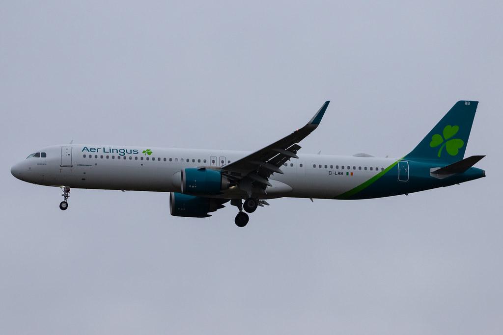 London Heathrow Airport: Aer Lingus (EI / EIN) |  Airbus A321-253NX A21N | EI-LRB | MSN 8909