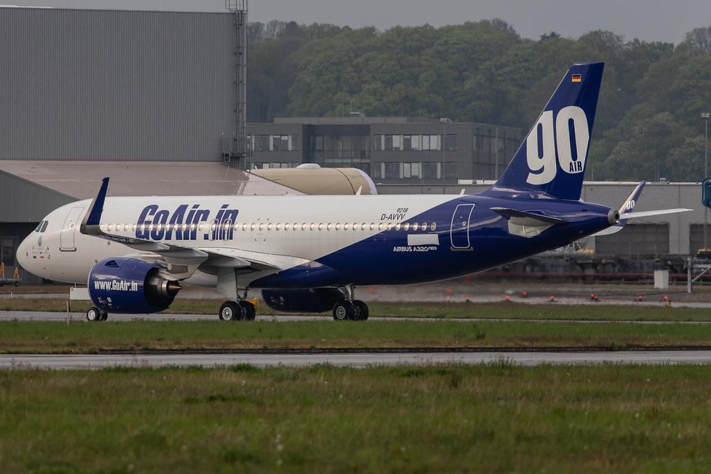 Flugplatz Hamburg-Finkenwerder: Airbus (/ AIB) |  Airbus A321-271N A21N | D-AVVV | MSN 9218 (Future: GoAir G8 / GOW, VT-WJM)