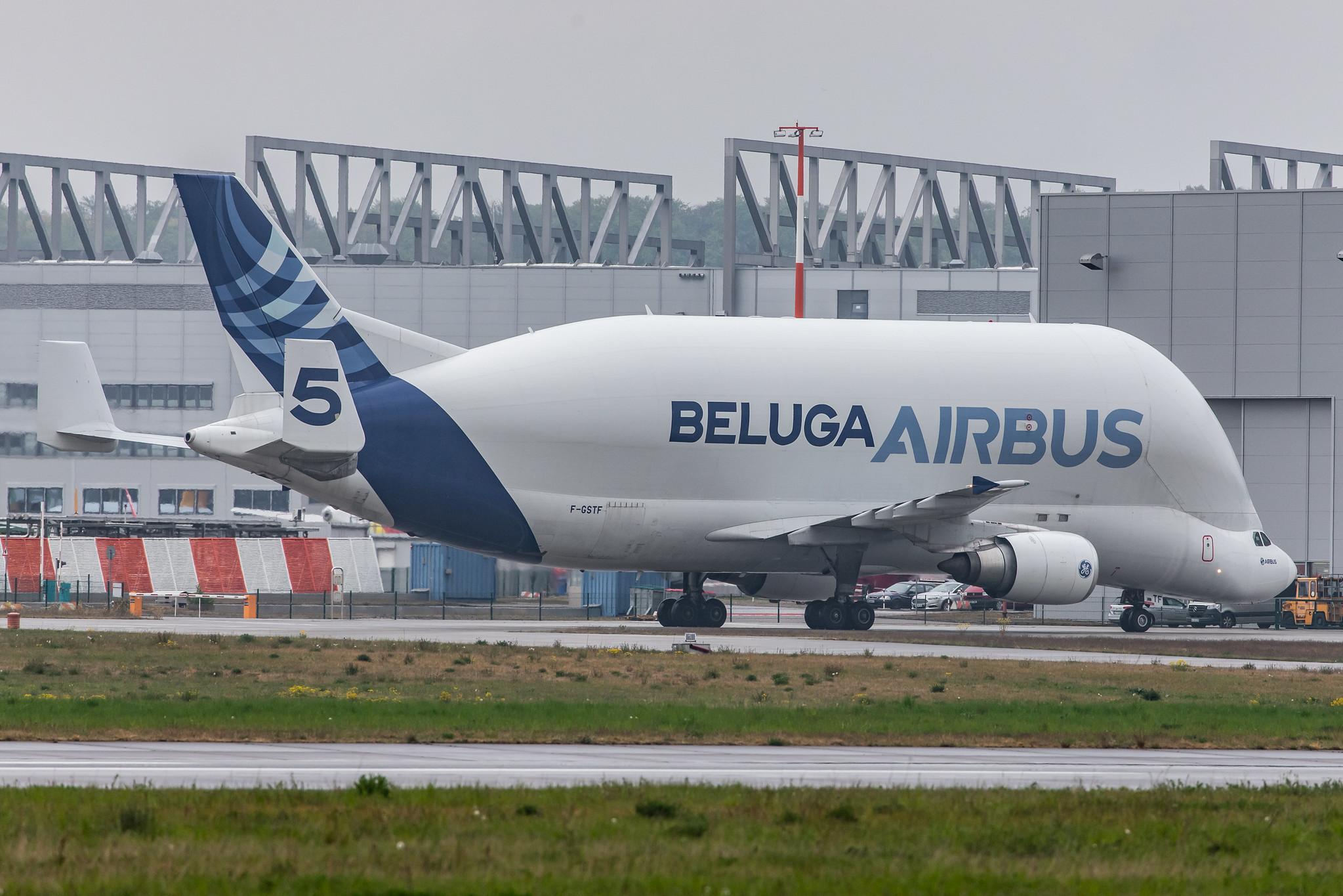 Flugplatz Hamburg-Finkenwerder: Airbus Transport International (4Y / BGA) |  Airbus A300-608ST Beluga A3ST | F-GSTF | MSN 796