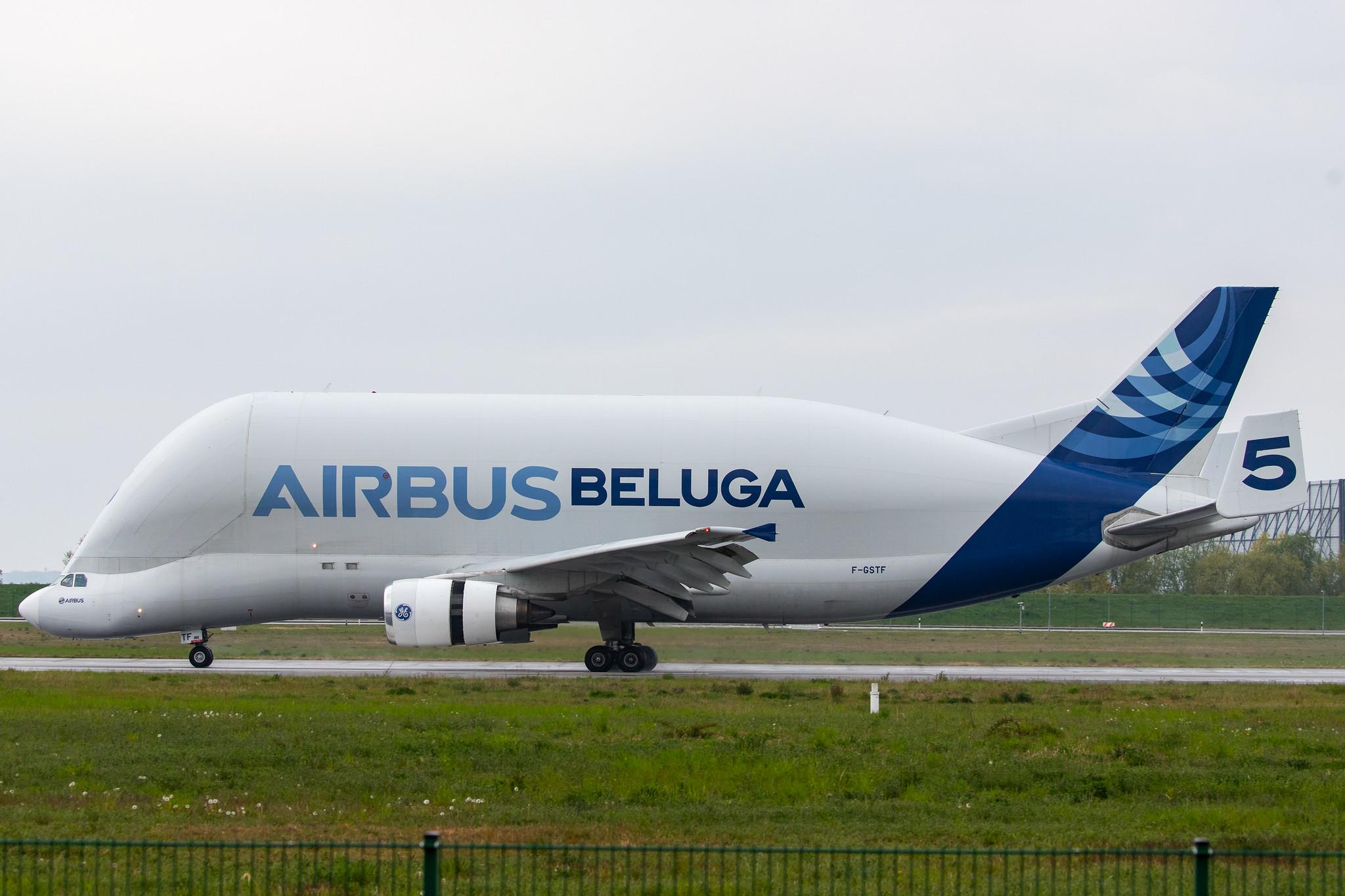 Flugplatz Hamburg-Finkenwerder: Airbus Transport International (4Y / BGA) |  Airbus A300-608ST Beluga A3ST | F-GSTF | MSN 796