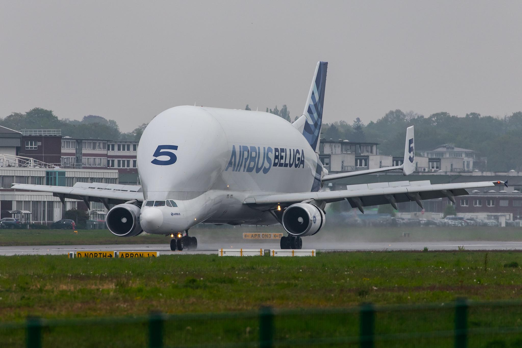 Flugplatz Hamburg-Finkenwerder: Airbus Transport International (4Y / BGA) |  Airbus A300-608ST Beluga A3ST | F-GSTF | MSN 796