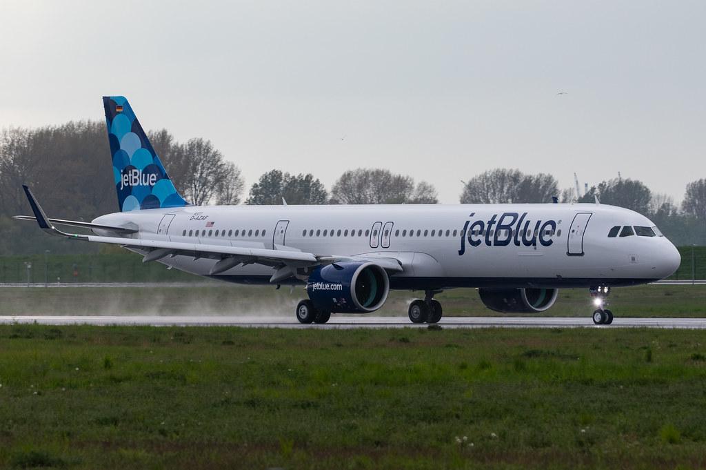 Flugplatz Hamburg-Finkenwerder: Airbus (/ AIB) |  Airbus A321-271NX A21N | D-AZAF | MSN 9377 (Future: JetBlue Airways B6 / JBU, N2048J)